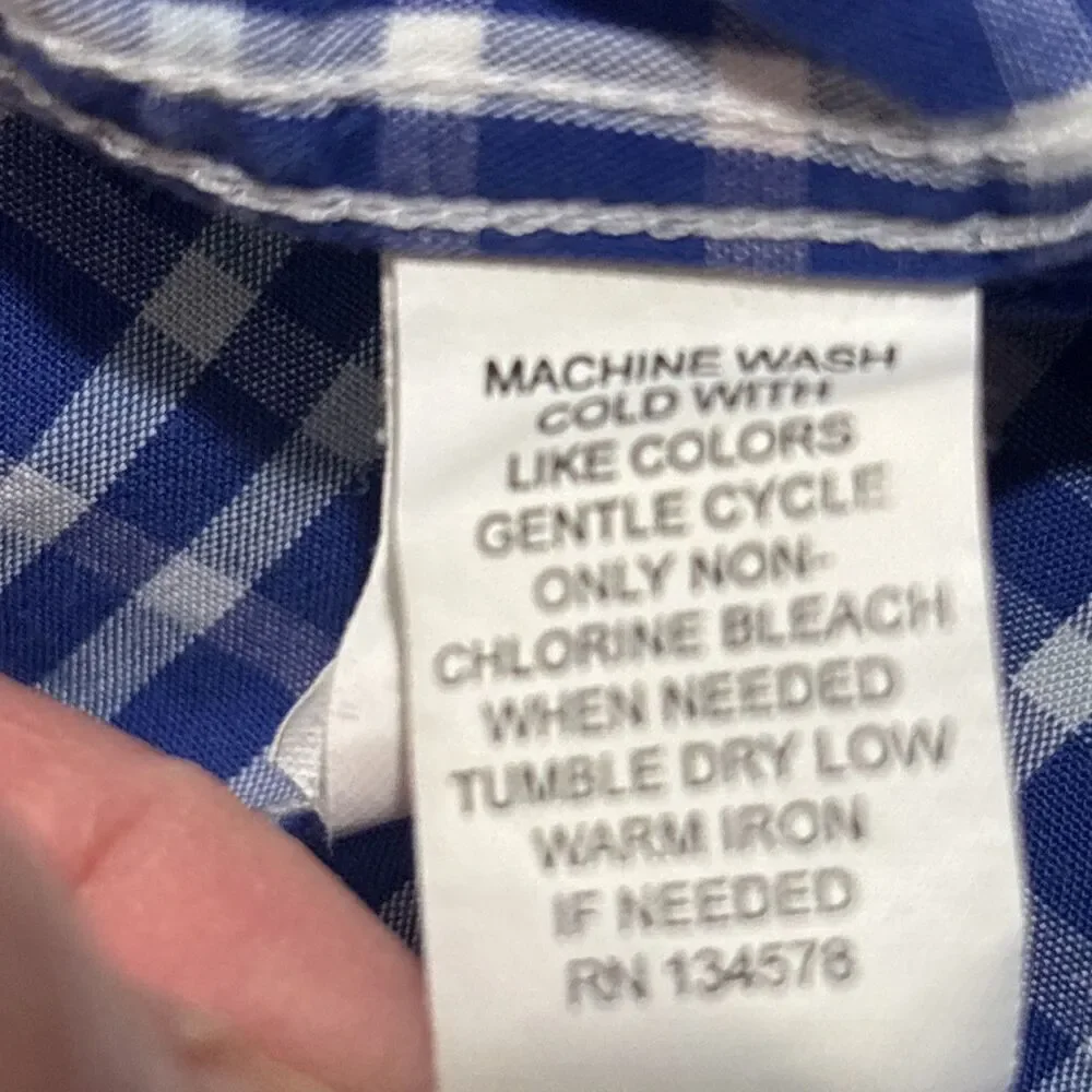 Vineyard Vines Men's Plaid Whale Shirt Button Down Pink Blue Size Large Preppy